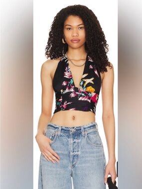 Free people Seraphina Crop Halter Top